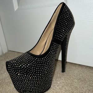 Black platform heels